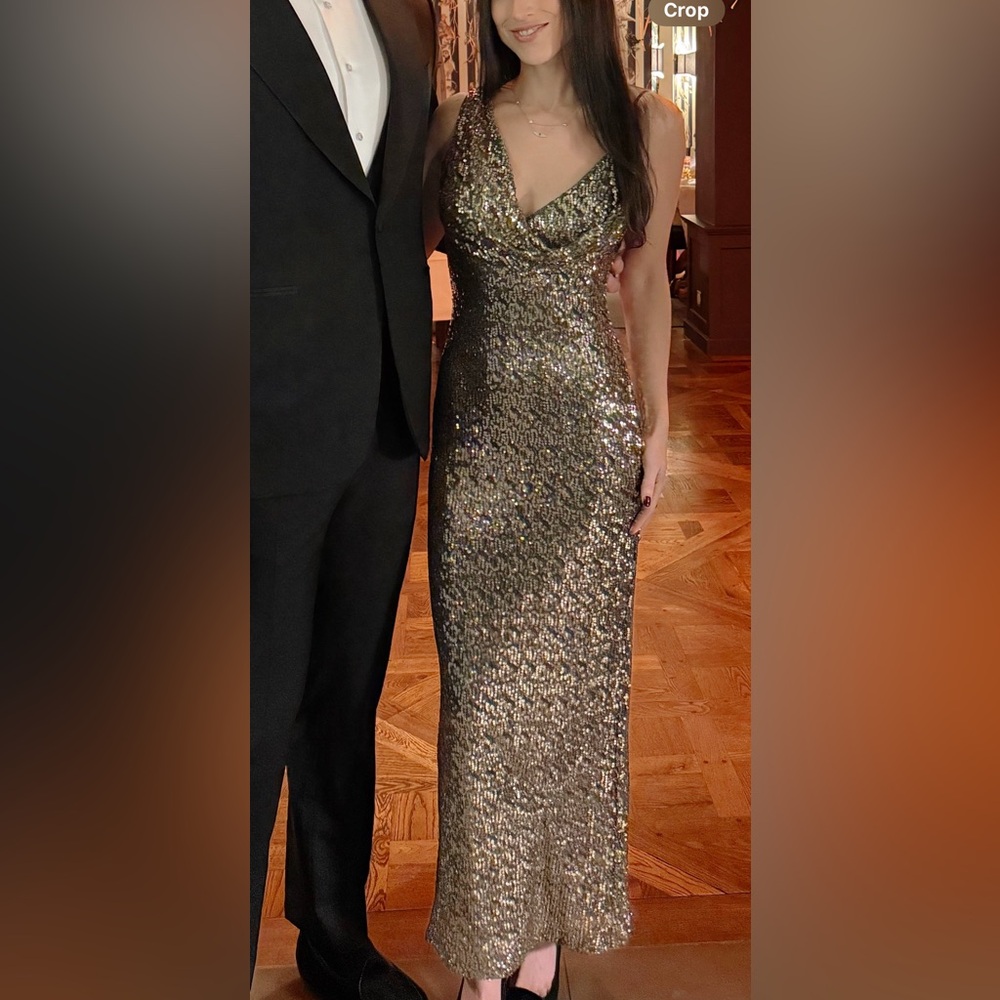 Gold Sequin Dress